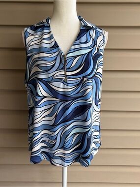 •PerSeption Concept• Sleeveless Zip Front Blouse – Size XL